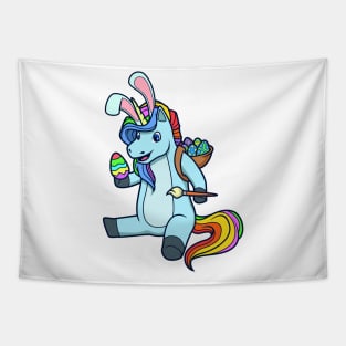 Cute unicorn painting Easter eggs - Easter unicorn Tapestry