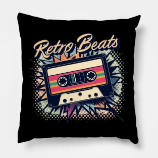 Vintage Cassette Tape Music Lover Nostalgic 80s Pillow