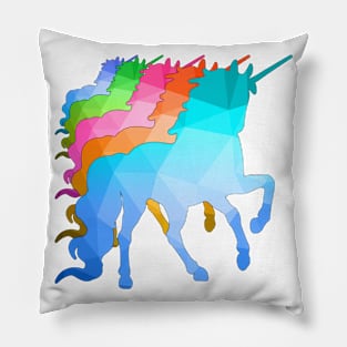 Repeating Unicorns Pillow