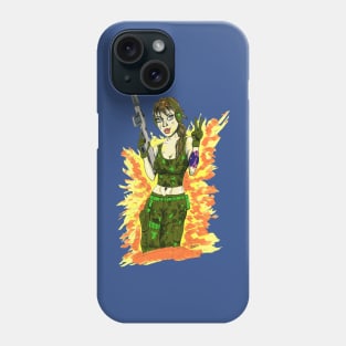 Army Girl Peace Phone Case