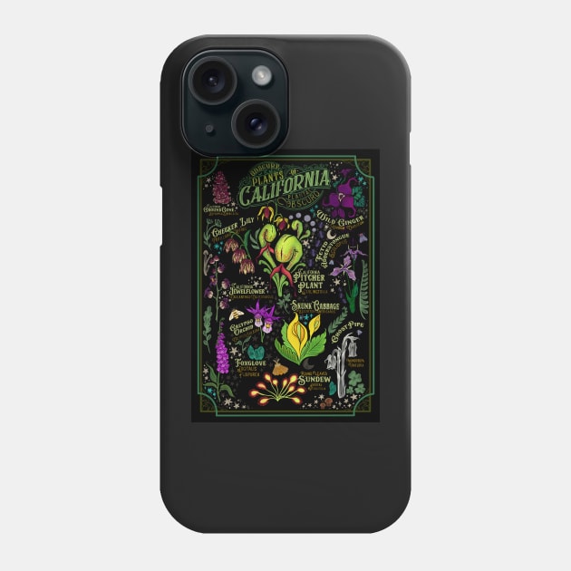 Obscure Plants of California Phone Case by CattGDesigns