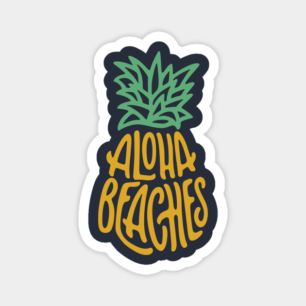 Aloha Beaches Magnet by modeflux