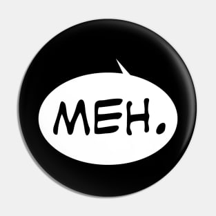 Meh Balloon Pin