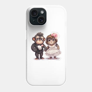 Gorilla Couple Gets Married Phone Case