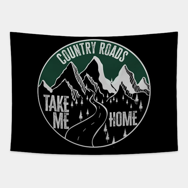 Country Roads Tapestry by JDaneStore