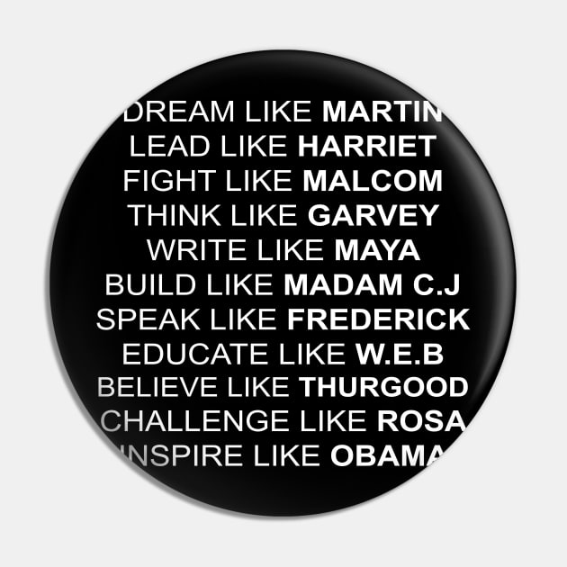 black americans inspiration Pin by TeeStreet