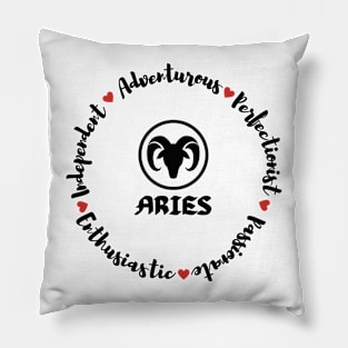 Aries ♈🐏 Zodiac Sign Astrology Pillow