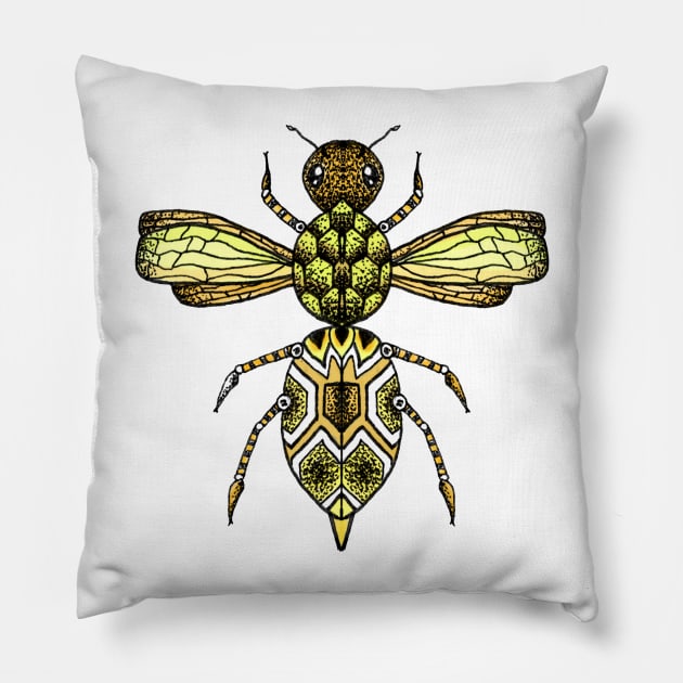 Manchester Bee Pillow by destinybetts