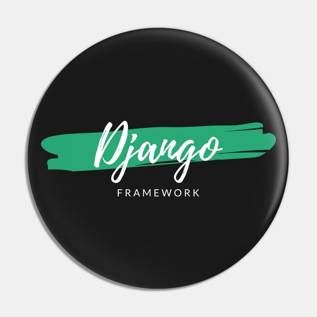 Django Framework Paint Smear Pin by codewearIO