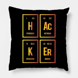 Hacker - Periodic Table of Elements Pillow