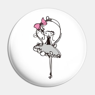 doodle girl Pin