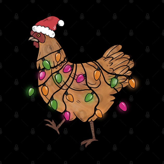 Chicken Christmas Lights by BadDesignCo