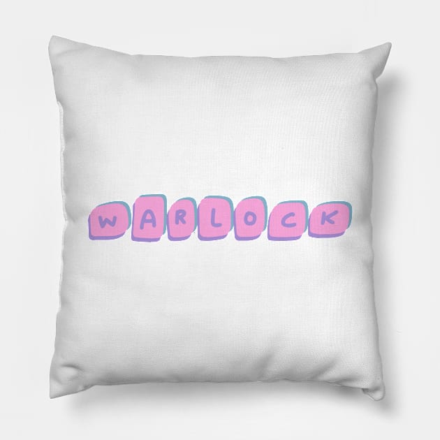 Warlock - Cute Style! Pillow by MysticTimeline