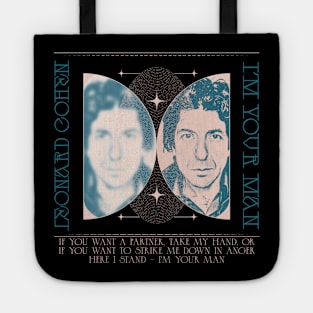 Leonard Cohen /// Aesthetic Fan Art Design Tote