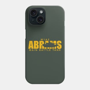 M1A2 Abrams Tank (Small logo) Phone Case