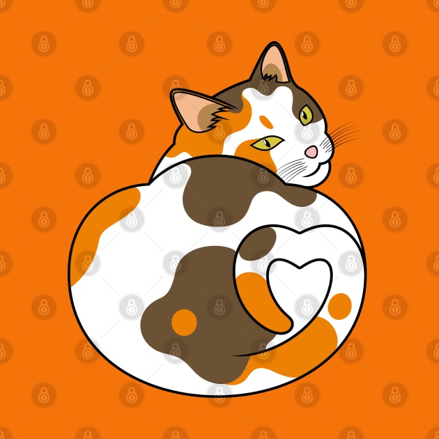 Calico Cat Loaf Love by Asadasa
