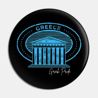 Greek Stamp Pin