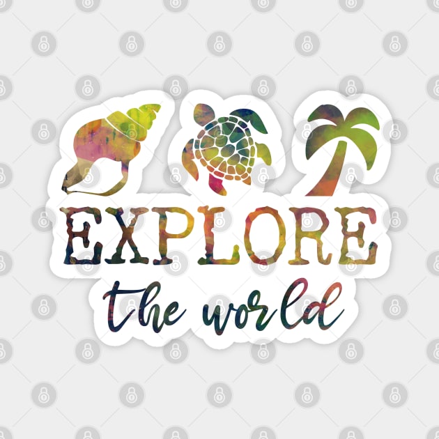 Explore the world Magnet by BoogieCreates