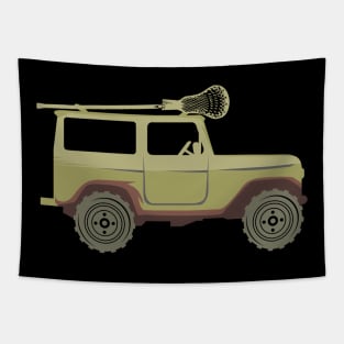 Lacrosse And Offroad vehicle t-shirt Tapestry