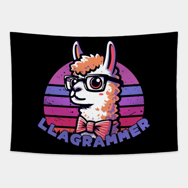 Llama Programmer Tapestry by Japanese Fever