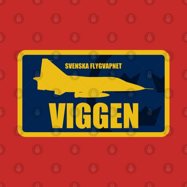 Swedish Air Force Viggen Patch by TCP