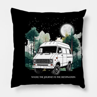 Van life/Where the journey is the destination Pillow