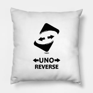 uno reverse , uno out , card games Pillow