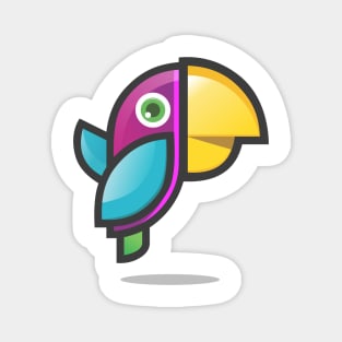 Funny parrot Magnet