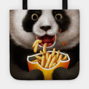 Panda eating Fast Food Tote