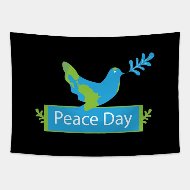 September Day Of Peace Tapestry by Wilda Khairunnisa