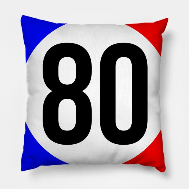 Classic Racing Numbers Pillow by BAOM_OMBA