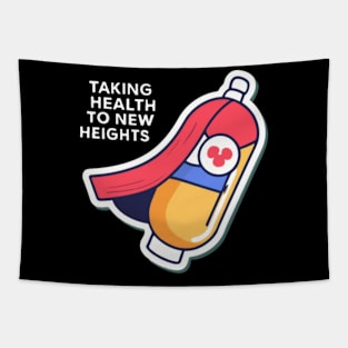 Superhero Capsule - Taking Health To New Heights Tapestry