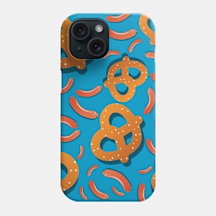 Pretzel and Sausage pattern Phone Case