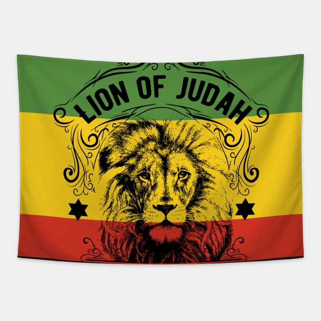 Lion of Judah Prince of Peace Tapestry by rastaseed