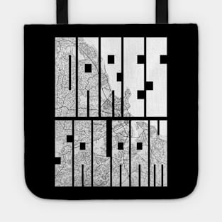 Dar es Salaam, Tanzania City Map Typography - Light Tote