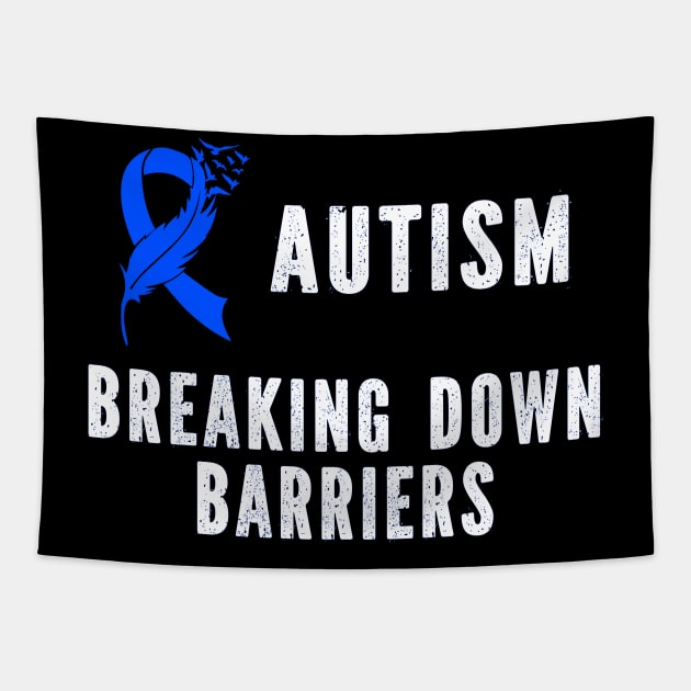 Autism Breaking Down Barriers Tapestry by GloriaArts⭐⭐⭐⭐⭐