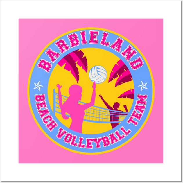 Barbieland beach volleyball team logo - Barbie - Tapestry