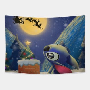 stitch Waiting for christmas gifts Tapestry