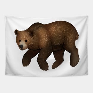 Cozy Grizzly Bear Tapestry