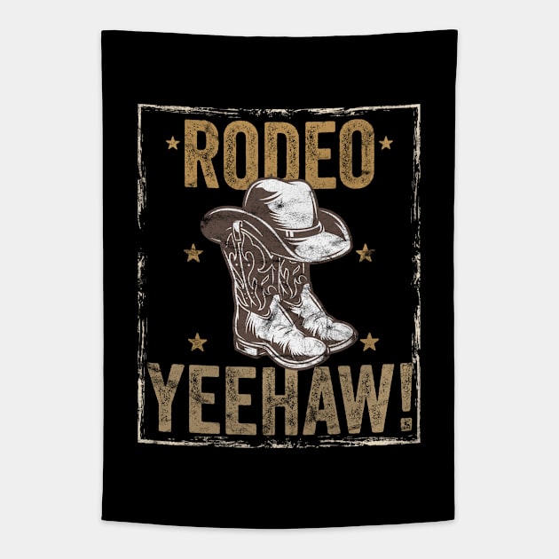 Rodeo - Rodeo Yeehaw Tapestry by Kudostees