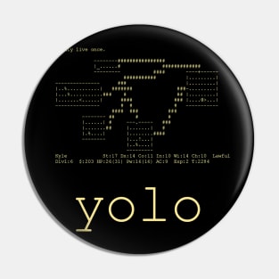 NETHACK YOLO - Amber Pin