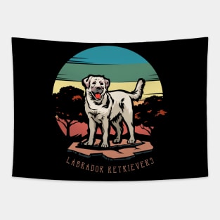 Labrador Dog | Retro design for Dog Lovers Tapestry