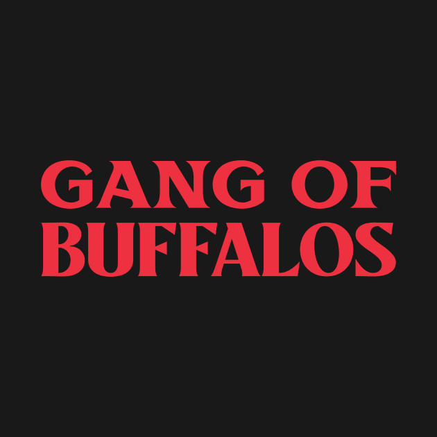 Gang of Buffalos Animal Collective Nouns by TV Dinners