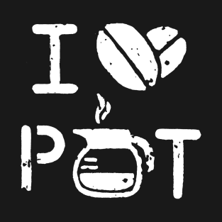 I Love Pot White T-Shirt
