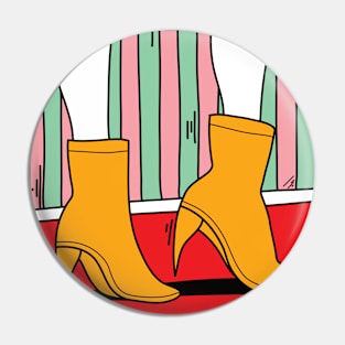 Yellow shoes Pin