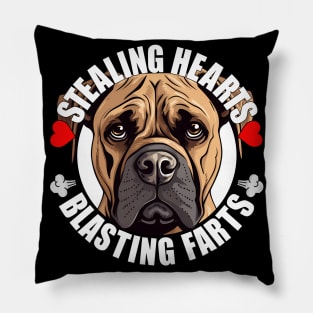 Funny Boerboel Stealing Hearts Blasting Farts Dog Cute Puppy Pillow