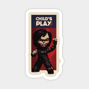 Demon Doll Vintage Magnet