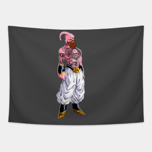 Bearded and Tattooed Buu Tapestry by Elrokk86