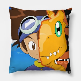 Tai and Agumon Pillow