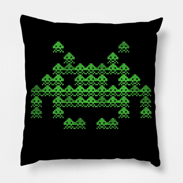 Invaders from Space Pillow by castlepop